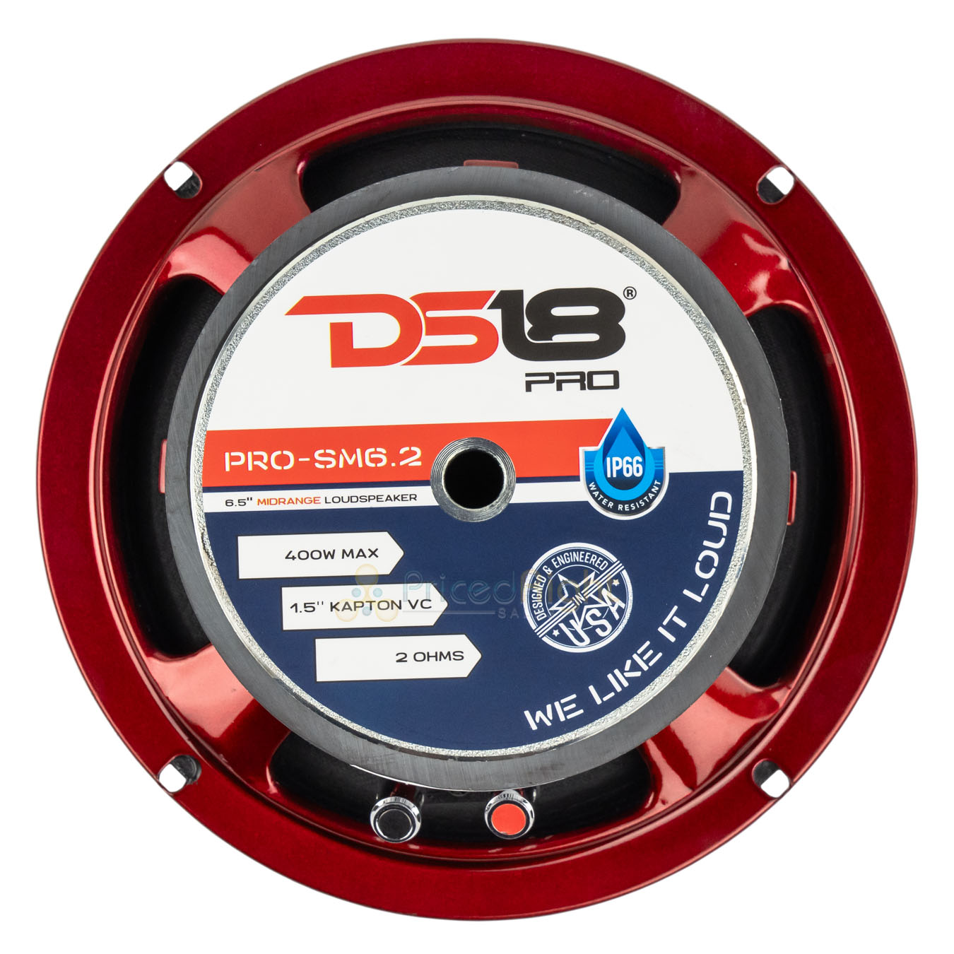 DS18 PROSM6.2 6.5" Marine Motorcycle Midrange Speaker 400W Max 2 Ohm